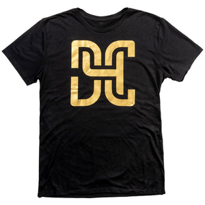 Black and Gold Short Sleeve T-Shirt